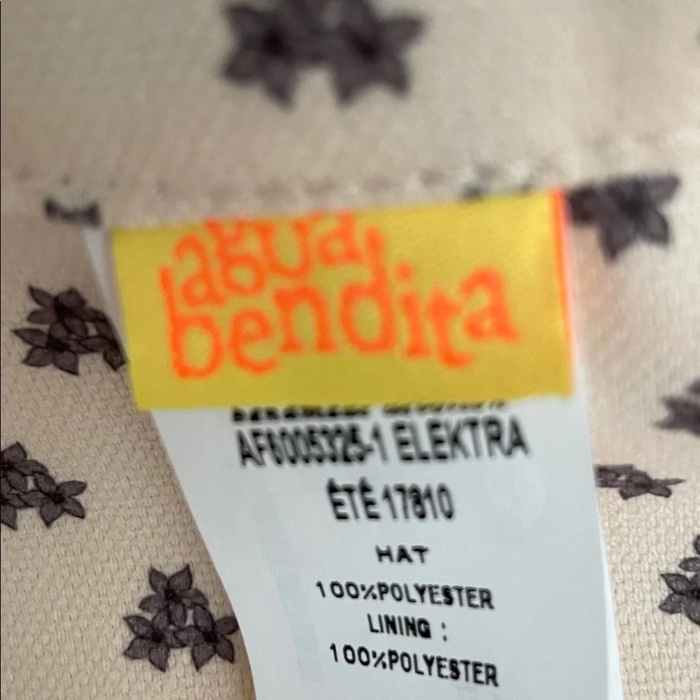 Agua Bendita Elektra Ete Floppy Hat, NWT